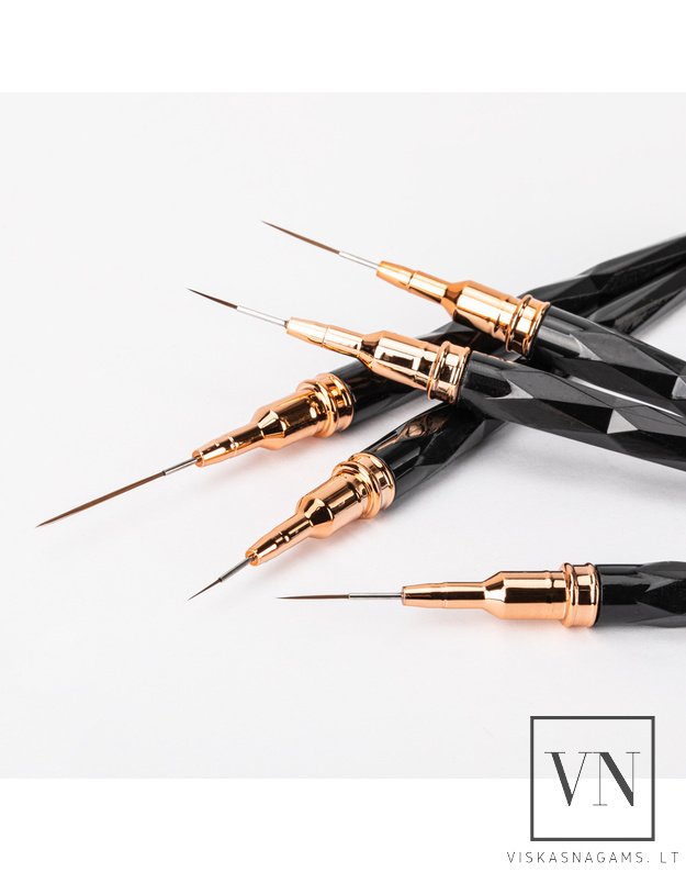 NTN PREMIUM BLACK teptukas nagų dailei su dangteliu, 7mm 4