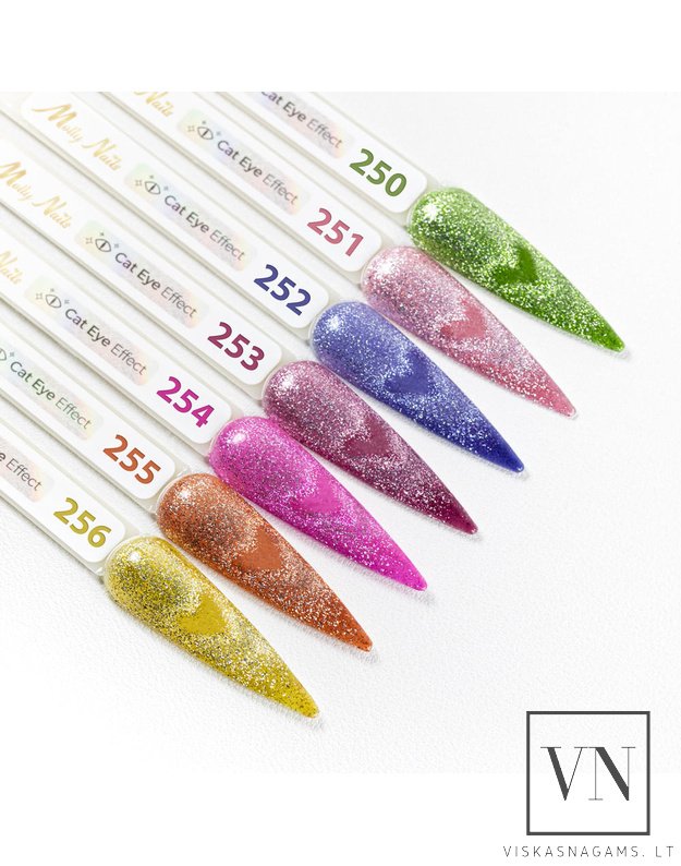 MOLLY NAILS CAT EYE magnetinis gelinis lakas, Nr.255 2