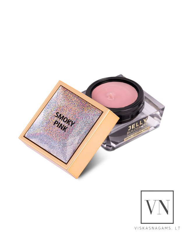 MOLLY NAILS BUILDER SMOKY PINK savaime išsilyginantis gelis, 15g