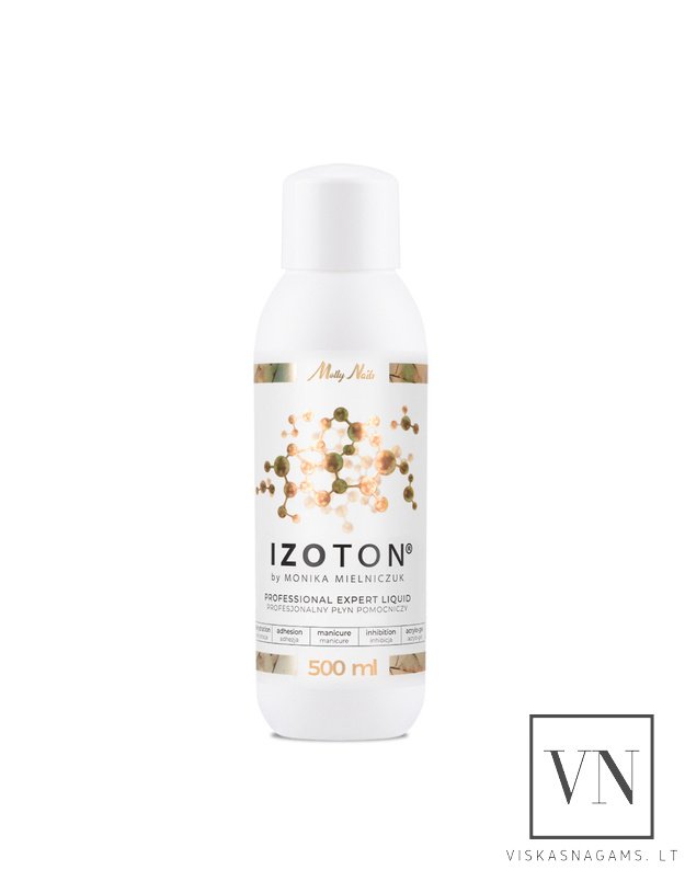 IZOTON® profesionalus pagalbinis skystis nuriebalinimui, sukibimo gerinimui, darbui su polygeliu, 500ml
