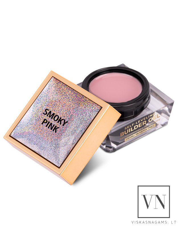 MOLLY NAILS BUILDER SMOKY PINK savaime išsilyginantis gelis, 50g