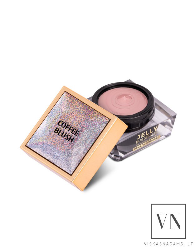 MOLLY NAILS BUILDER COFFEE BLUSH stovintis, nenutekantis gelis, 15g