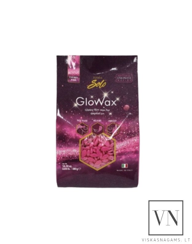 ItalWax SOLO vaško granulės CHERRY PINK GLOWAX , 400g