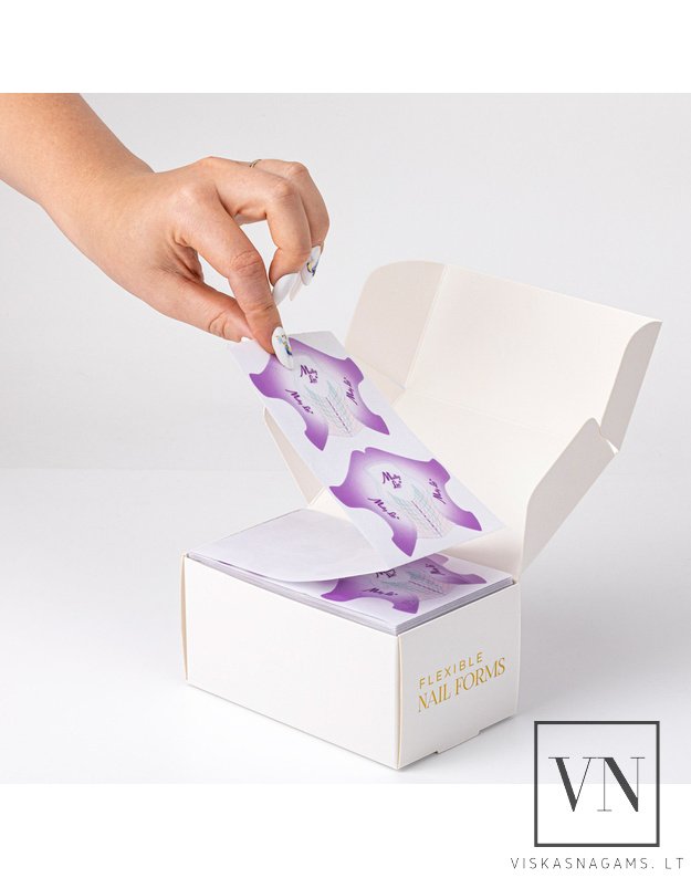 Formelės nagų priauginimui MOLLY FLEXIBLE PURPLE, 500vnt. 3