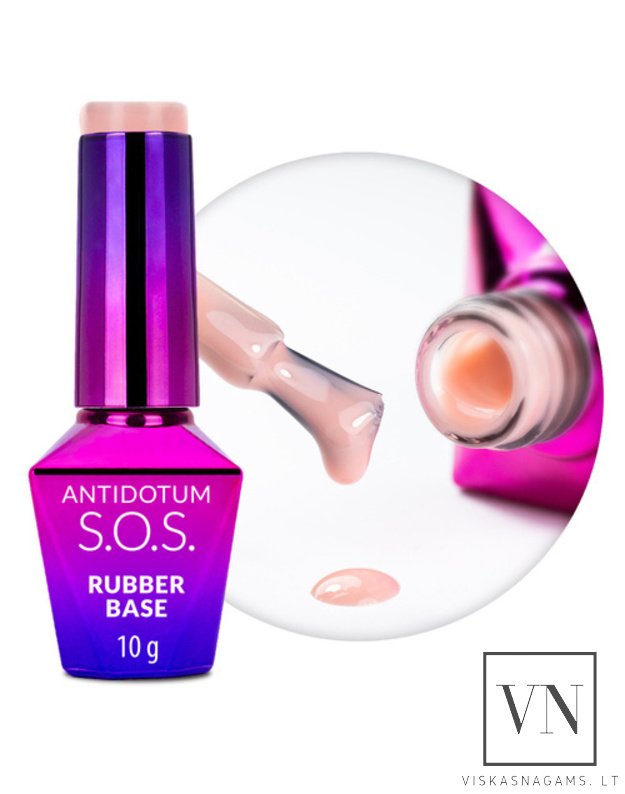 S.O.S. ANTIDOTUM RUBBER BASE ROSY MIST kaučiukinė bazė, 10g 4