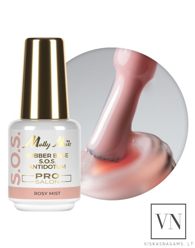 S.O.S. ANTIDOTUM RUBBER BASE ROSY MIST kaučiukinė bazė, 15g