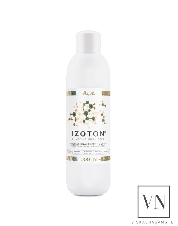 IZOTON® profesionalus pagalbinis skystis nuriebalinimui, sukibimo gerinimui, darbui su polygeliu, 1000ml
