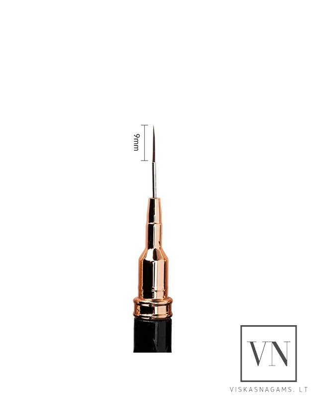 NTN PREMIUM BLACK teptukas nagų dailei su dangteliu, 9mm