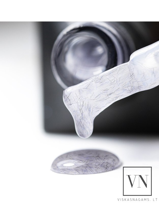 DOVANA - MOLLY TOP COTTON MATT SWEATER GREY matinis viršutinis sluoksnis su spalvotomis dalelėmis, 10g