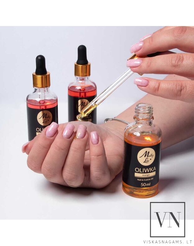 Aliejukas nagų odelėms su pipete MOLLY BUBBLE GUM, 50ml 2