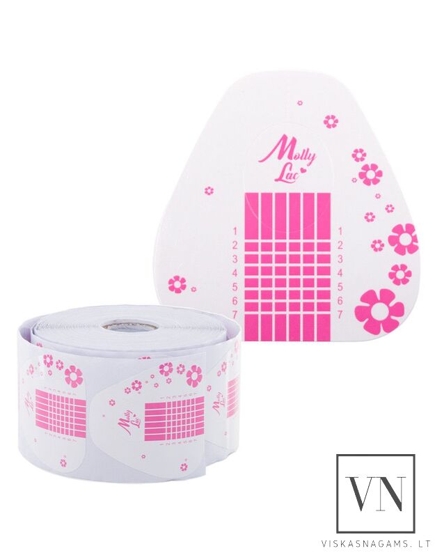 Formelės nagų priauginimui MOLLY BASIC FLOWERS, 500vnt.