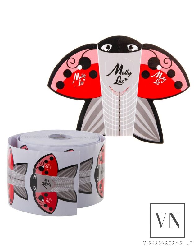 Formelės nagų priauginimui MOLLY LADYBUG, 500vnt.