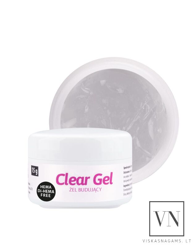 NTN CLEAR GEL vienfazis UV/LED gelis, 15g