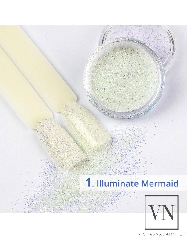 Spalvą keičiantys blizgučiai "Illuminate Mermaid", nr.01