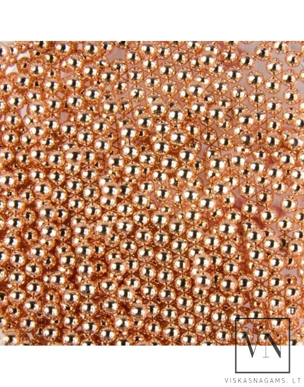 BULION ROSE GOLD stikliniai karoliukai, 1mm