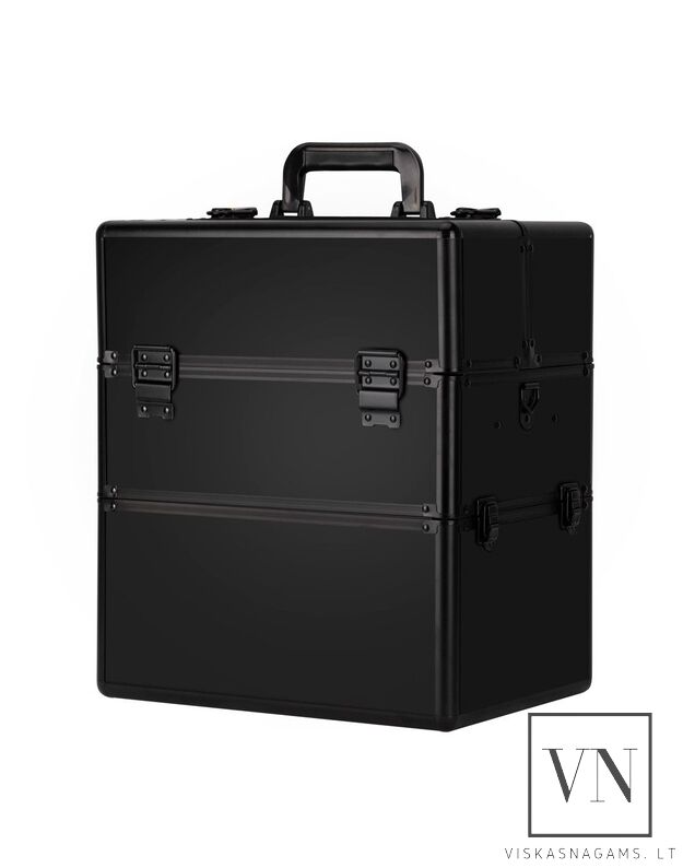 Dviejų dalių kosmetinis lagaminas BLACK MATTE XXL (25x35x40)