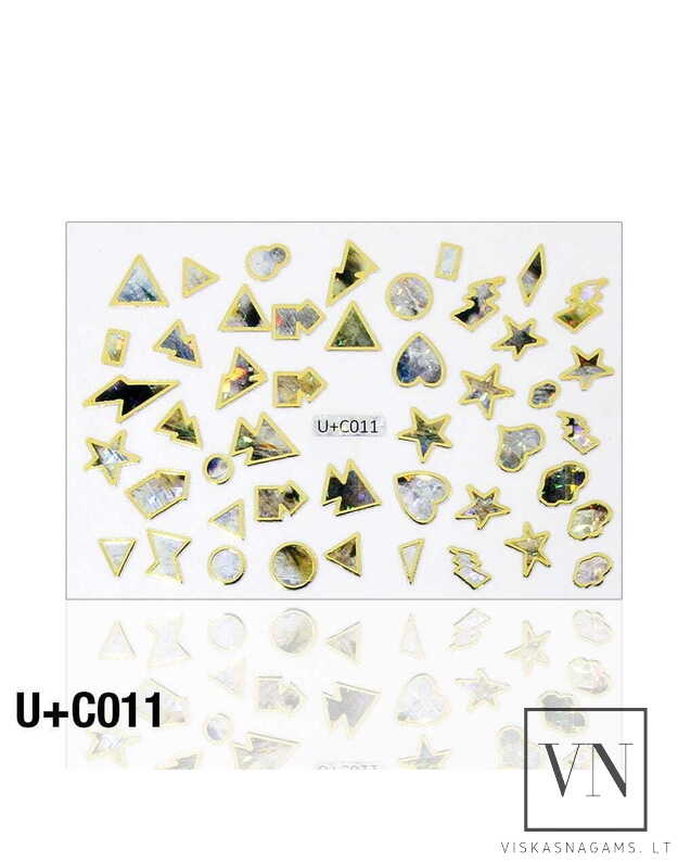3D HOLO lipdukas nagams U-C011