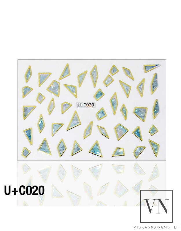 3D HOLO lipdukas nagams U-C020