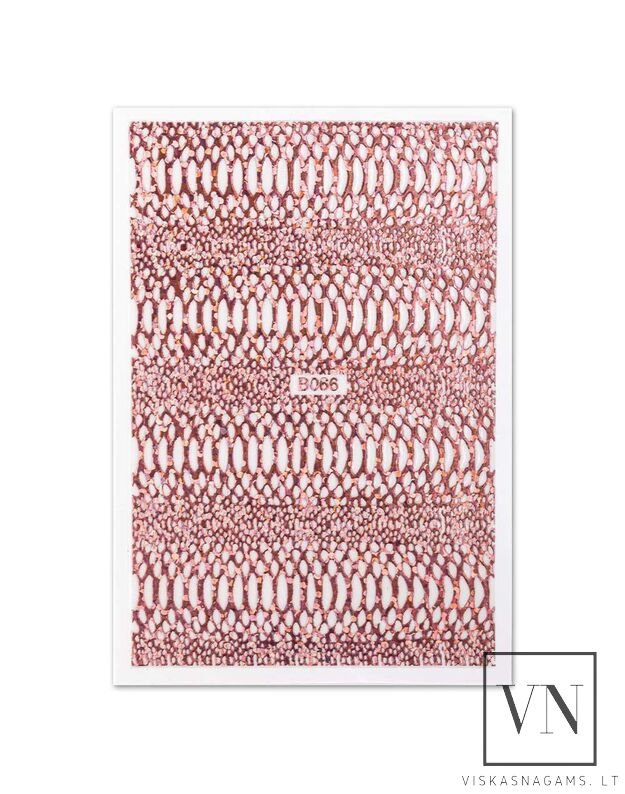 SNAKE SKIN lipdukas nagams, PINK