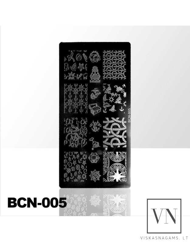 Nagų štampavimo plokštelė Nr. BCN-005