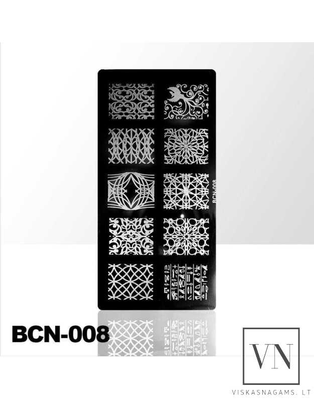 Nagų štampavimo plokštelė Nr. BCN-008