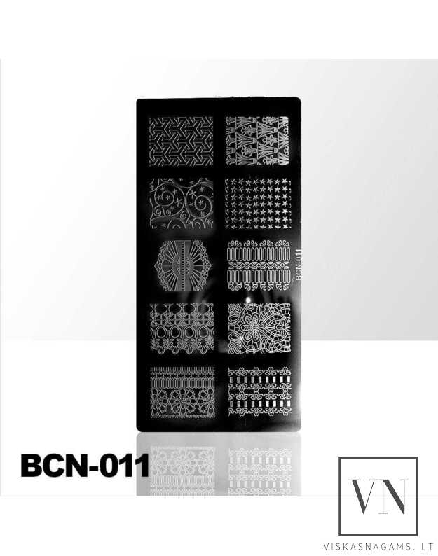 Nagų štampavimo plokštelė Nr. BCN-011