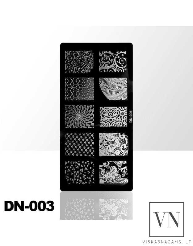 Nagų štampavimo plokštelė Nr. DN003