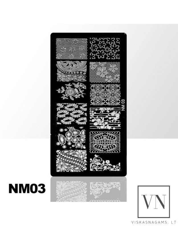 Nagų štampavimo plokštelė Nr.NM03