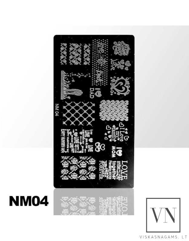 Nagų štampavimo plokštelė Nr. NM04