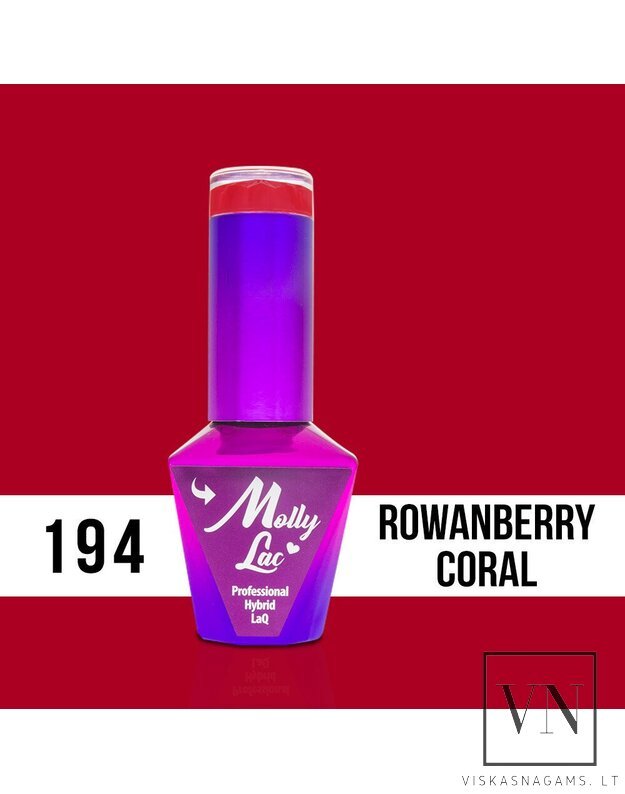 MOLLY LAC gelinis lakas ROWANBERRY CORAL, Nr.194