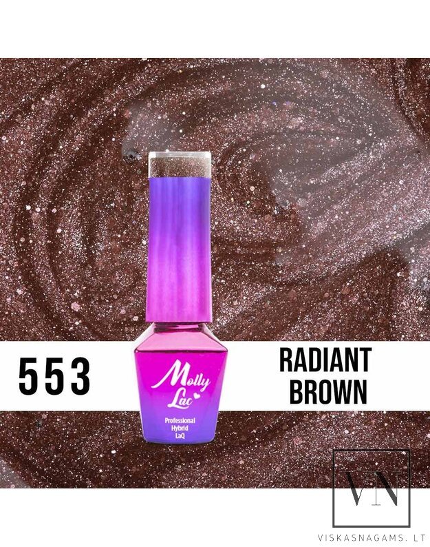 MOLLY LAC gelinis lakas RADIANT BROWN, Nr.553
